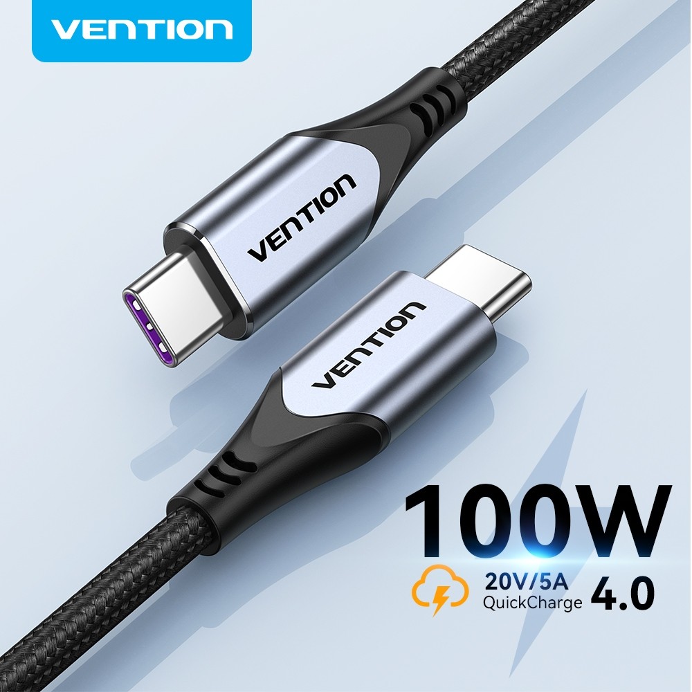 Vention Usb 3.1 Tipo C 100w Cabo De Carregamento Rápido 4K 60Hz Pd 100w Original Para Telefone Xiaomi OPPO