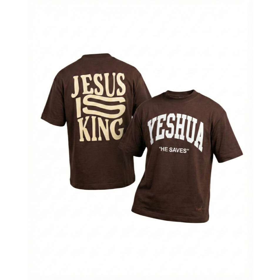 Kit 2 Camisetas Oversized Suedine 240g Moda Cristã J.I.K + He Saves