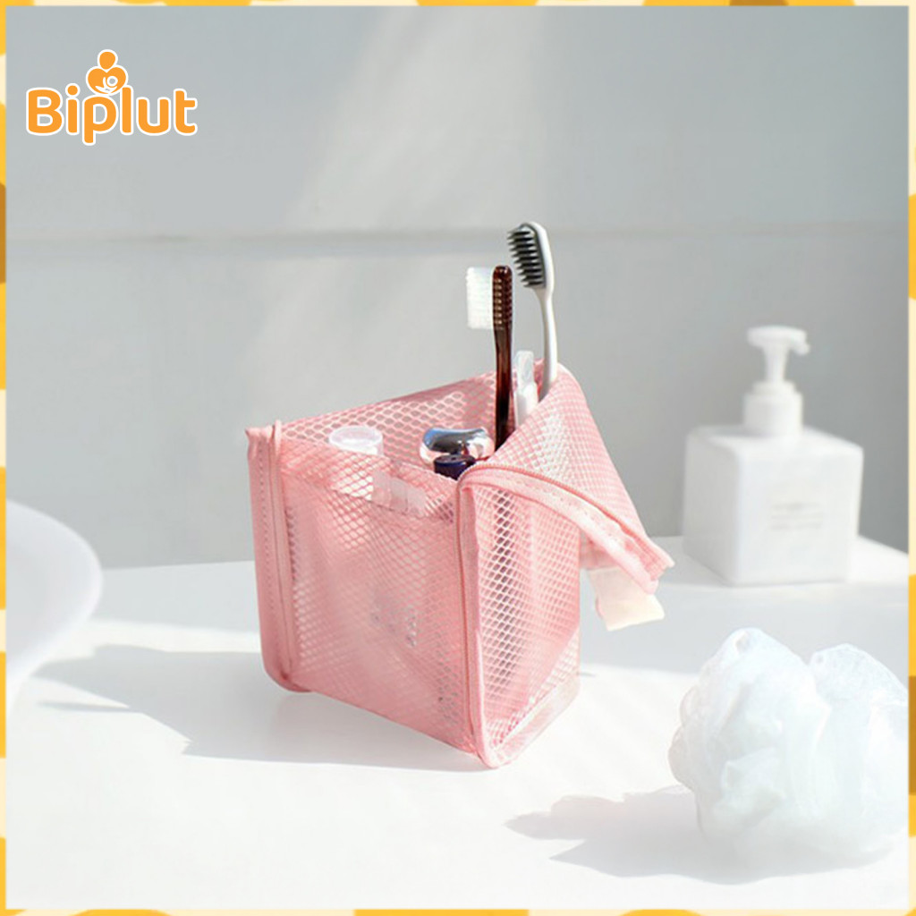 Waterproof Cosmetic Organizer for Travel Toiletry Bag for Men and Women Portable with Eva Reinforced Stand-up Base for M