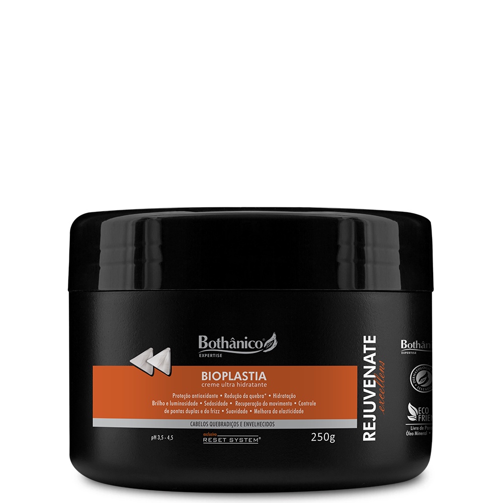Bioplastia UltraHidrantante Cabelos Envelhecidos e Quebradiços Rejuvenate Excellens Bothânico Hair 250gr
