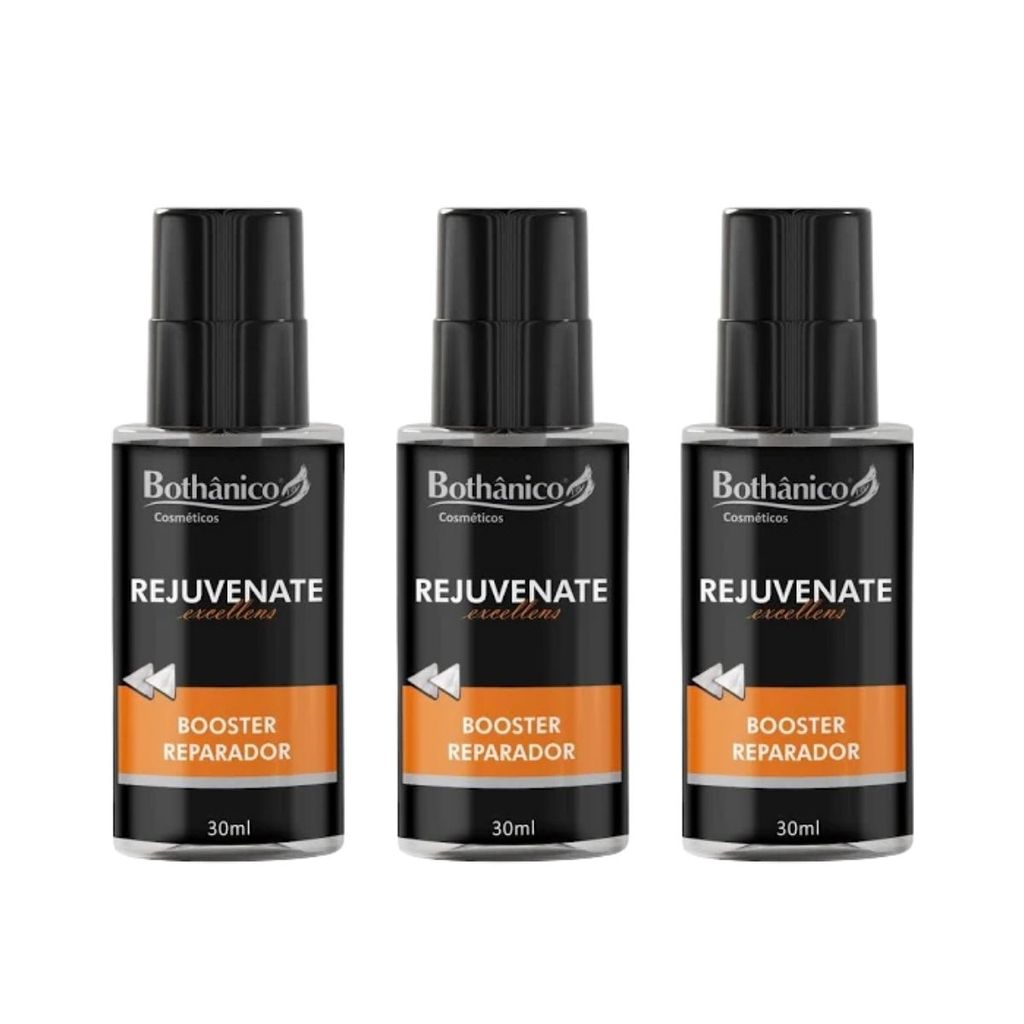 Kit 3 Booster Reparador Rejuvenate Excellens 30ml Bothanico
