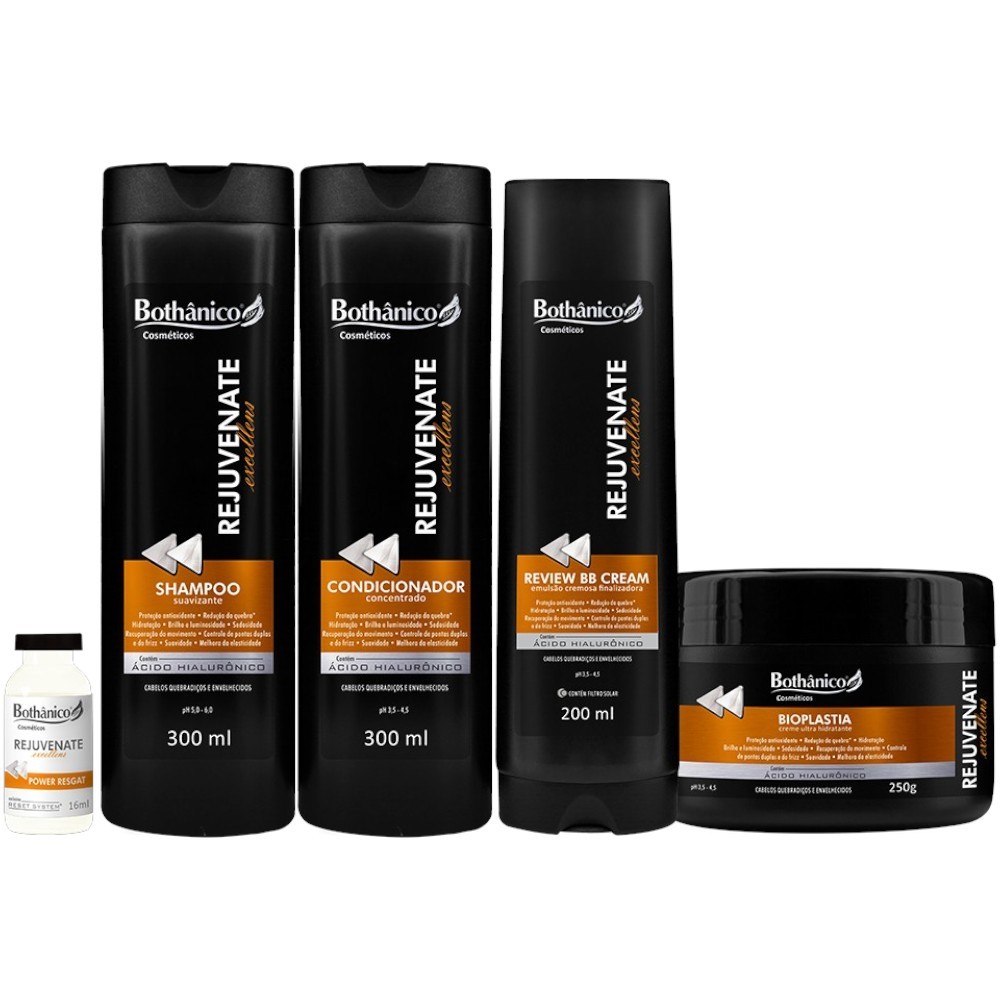 Kit Rejuvenate Excellens Completo 4 Itens + Máscara 250g Bothanico