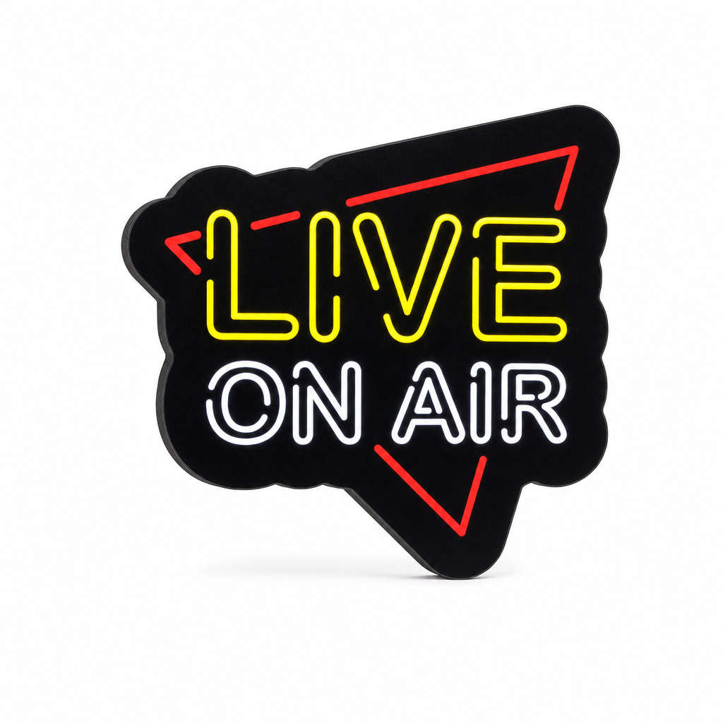 Letreiro Luminoso No Ar - Live On Air - Decoração Streamer