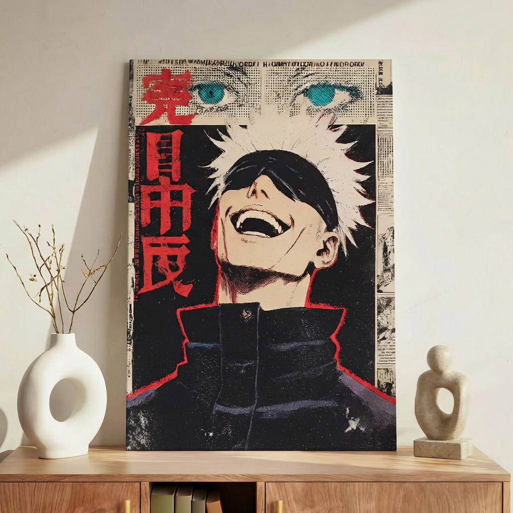 Quadro Decorativo Anime Manga Aesthetic – Gojo Satoru Premium