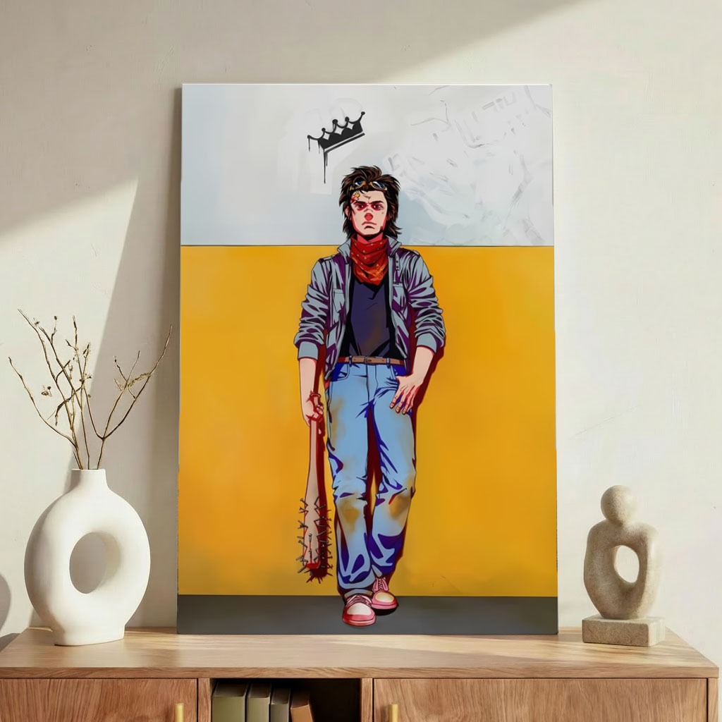 Quadro Decorativo Steve Harrington Aesthetic Sem Furar Parede