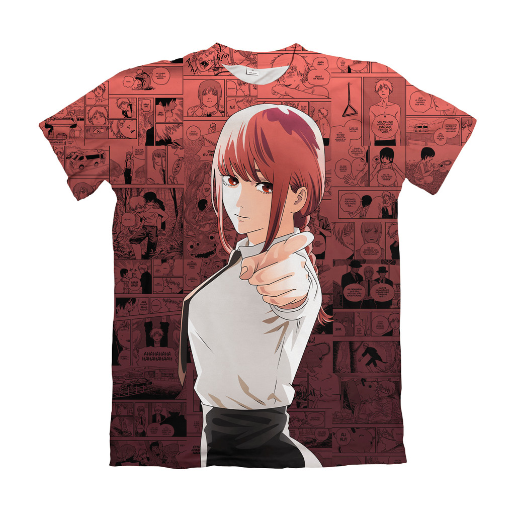 Camiseta Chainsaw Man Modelo 7 Anime Dry Fit Masculina Feminina Unissex