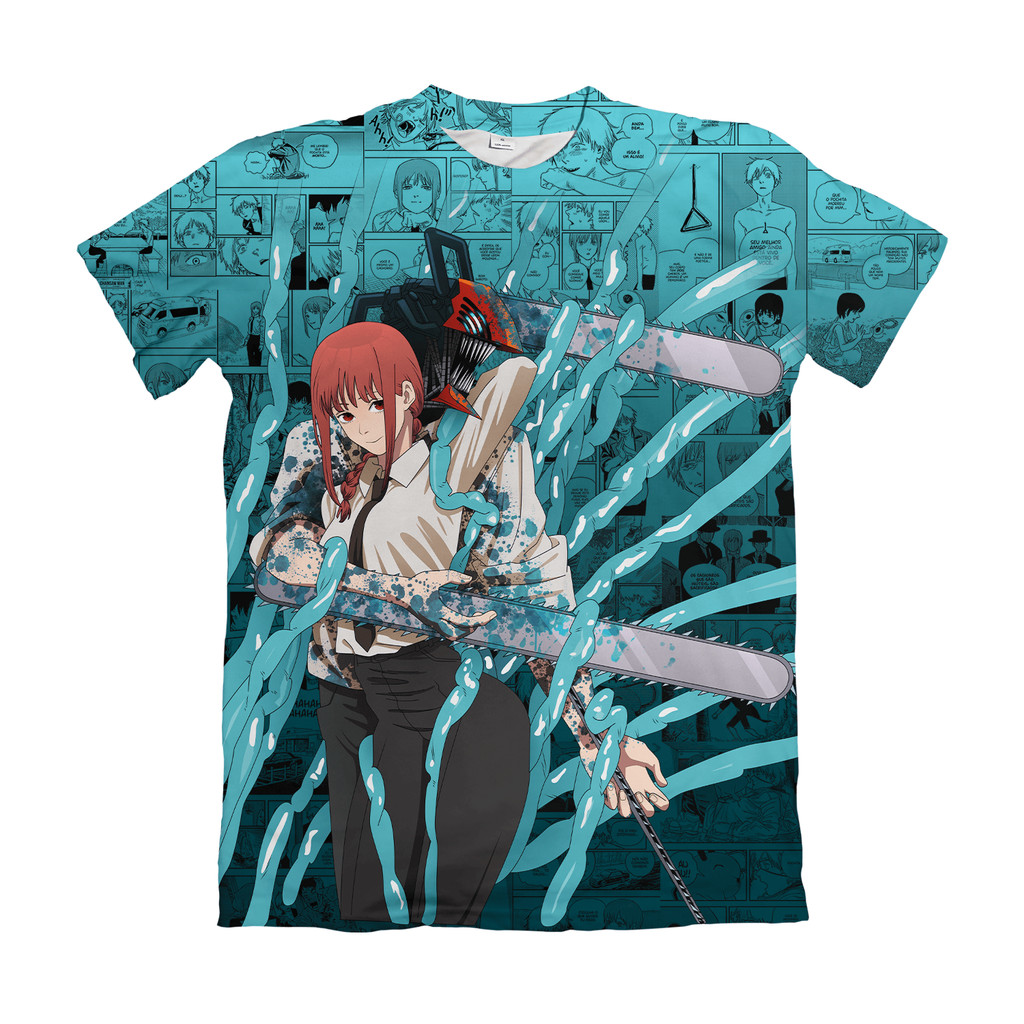 Camiseta Chainsaw Man Modelo 6 Anime Dry Fit Masculina Feminina Unissex