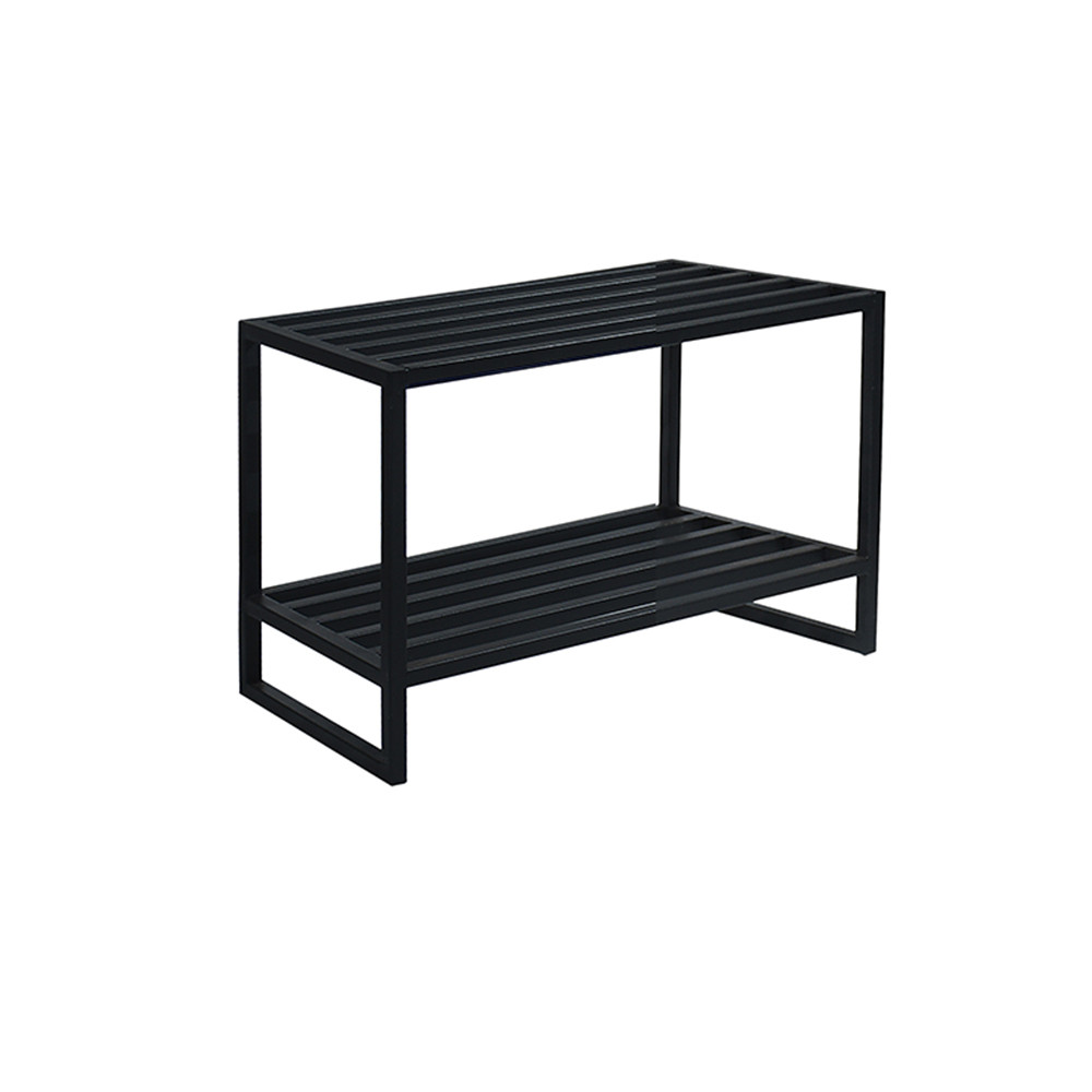 Banco Assento estilo industrial em aço preto