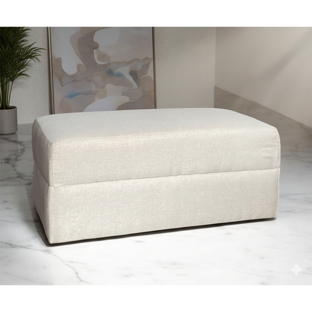 🌟 Puff Eros Linho Premium – Conforto e Estilo para sua Decoração