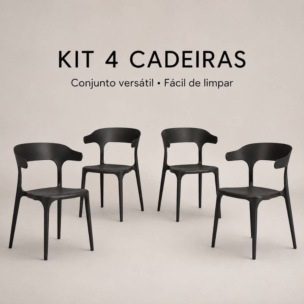 Kit 4 Cadeiras Chifre Estilo Country – Linda e Resistente