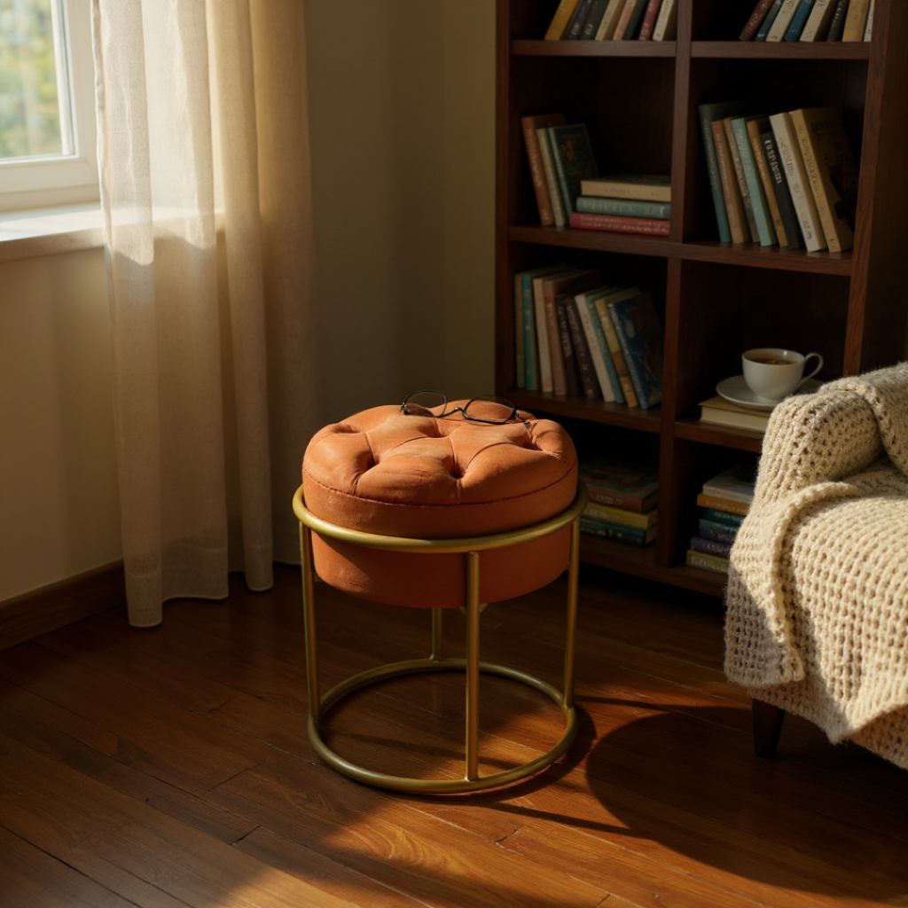 Pufes Para Sala Decoração Moderna Estilo Industrial