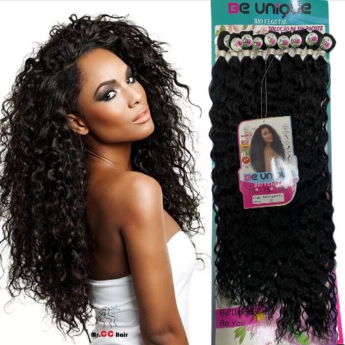 Cabelo Bio Fibra Onduladinho 75cm 300g Be Unique Bela Garota