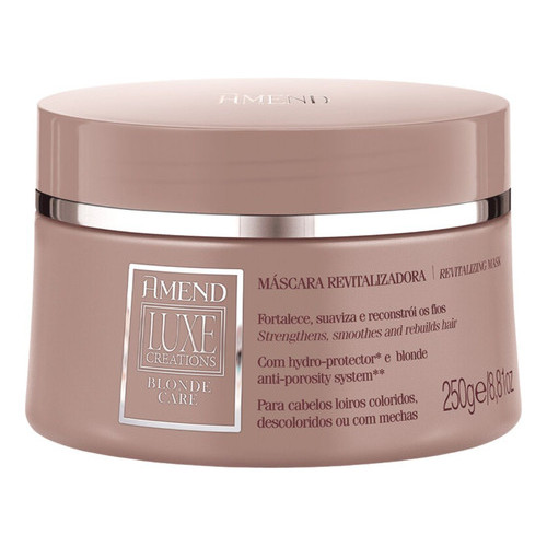 Máscara Luxe Creations Blonde Care Amend - Loiros E Mechas