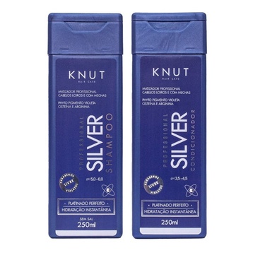 Kit Silver Knut Matizador Platinados Loiros Mechas Luzes