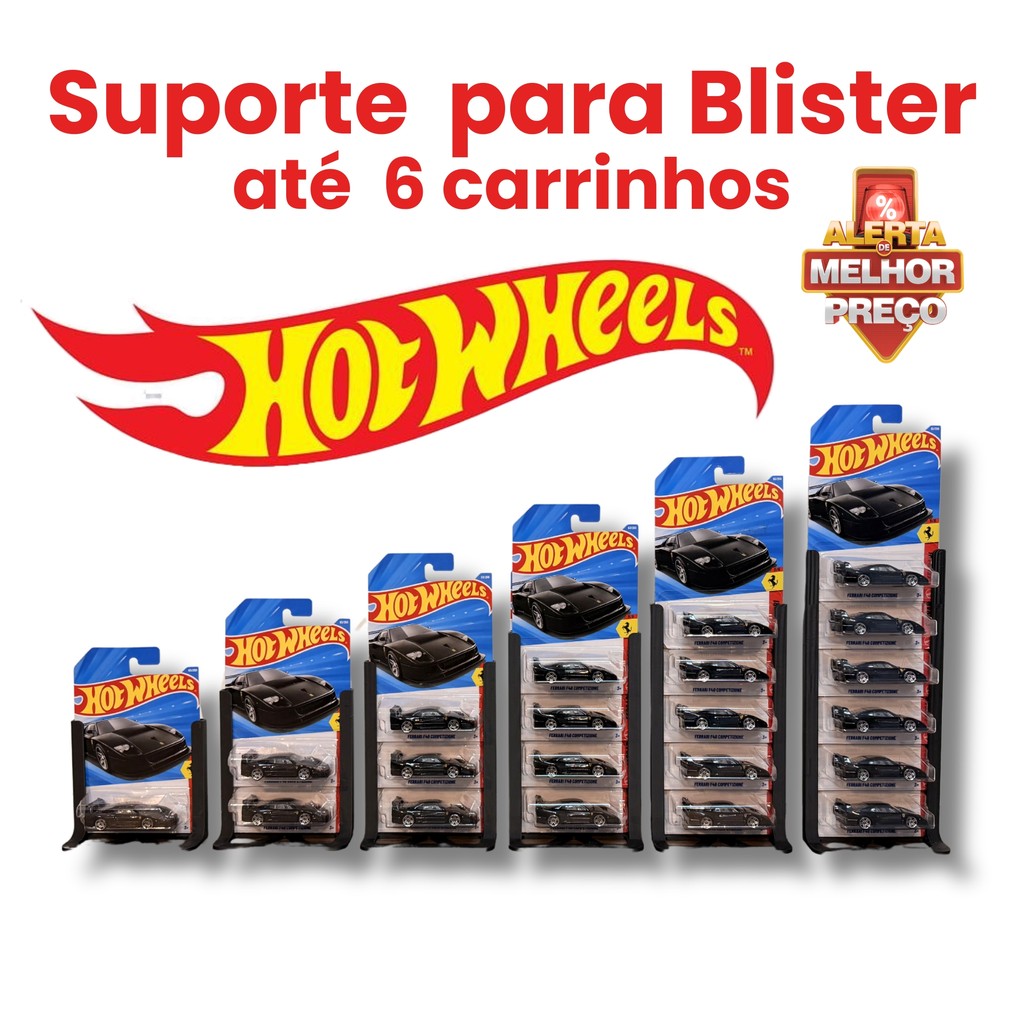 Hot Wheels Expositor - Display Mesa Blister Até 6 carrinhos envio ultra rápido