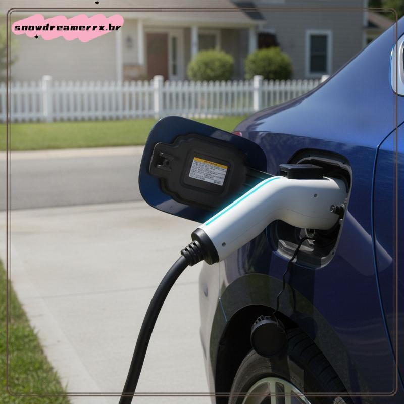 Adaptador De Carregamento J1772 Lo ABS De Alta Resistência Antirroubo Compatível Com Modelo 3 Y Para De Estacionamento P