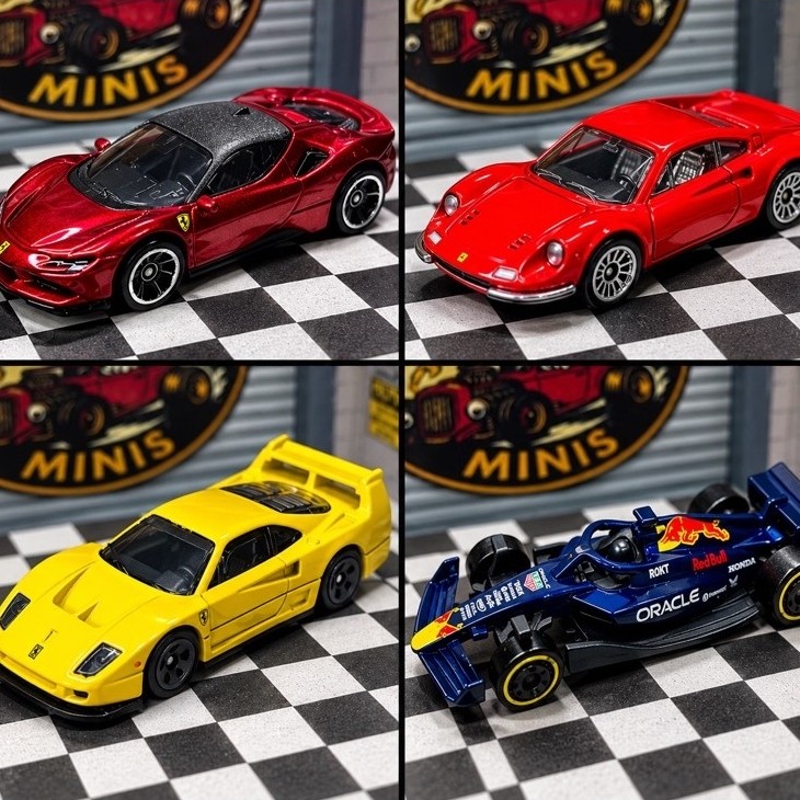 Hot Wheels Loose Diversos camaro corvette volkswagen type1 honda s2000 f1 red bull ferrari sf90 f50