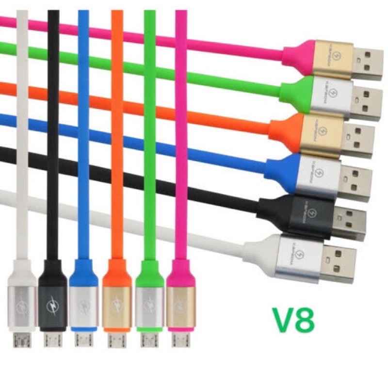 Cabo USB colorido V8 unidades cabo 1,20M