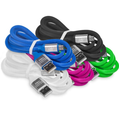 Cabo de Dados e Carregamento Turbo Micro USB Tipo-C Emborrachado 1,20m