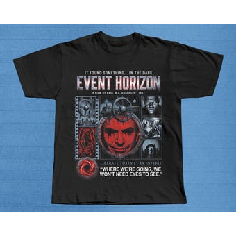 Camiseta Masculina Event Horizon Estampa Cinemática Moderna Atemporal Confortável Tema Ciência - Ficção Casual