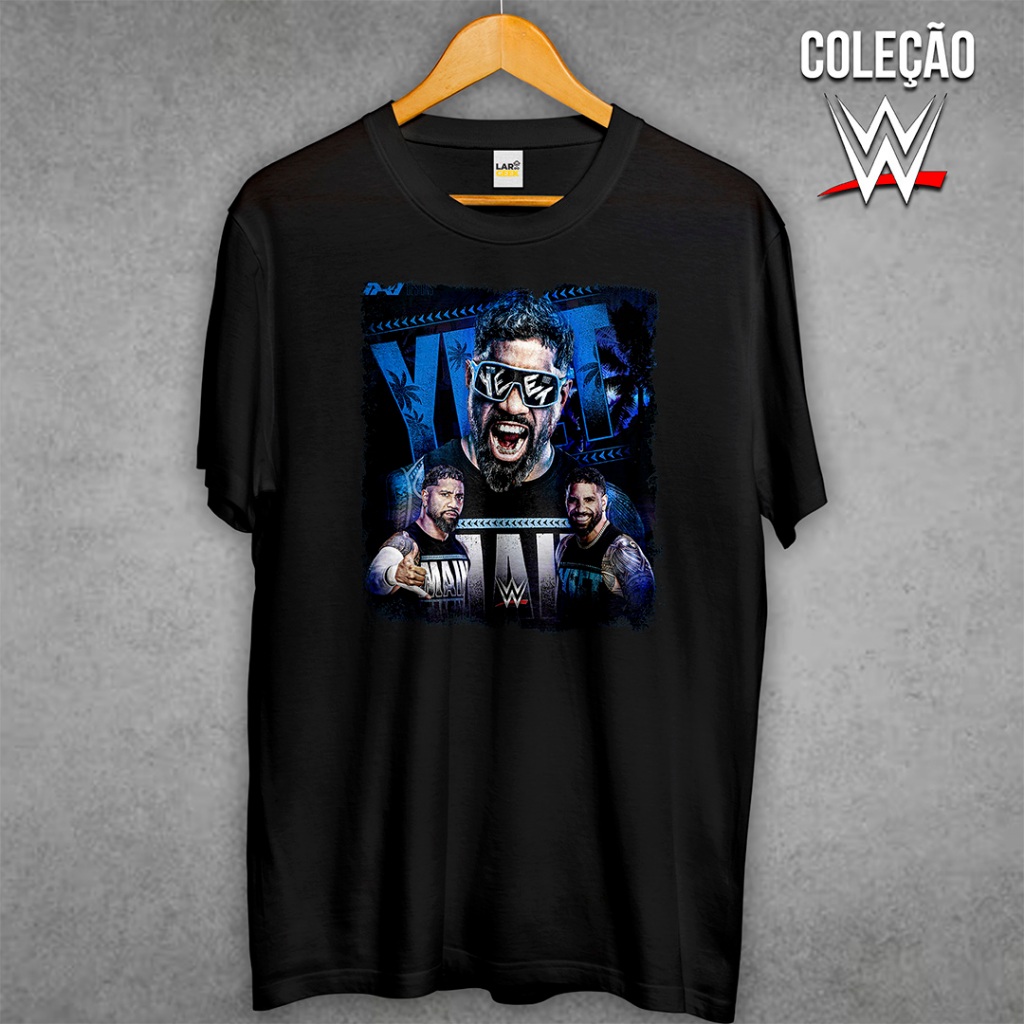 Camiseta Premium Estampada Unissex - JEY USO YEET MAIN EVENT WWE RAW SMACKDOWN