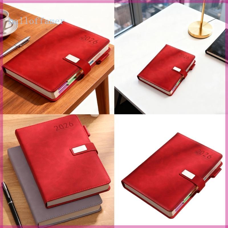 Halloffamer Professional 2026 Day Planner PU Academic 400 Páginas Datadas Para Programação