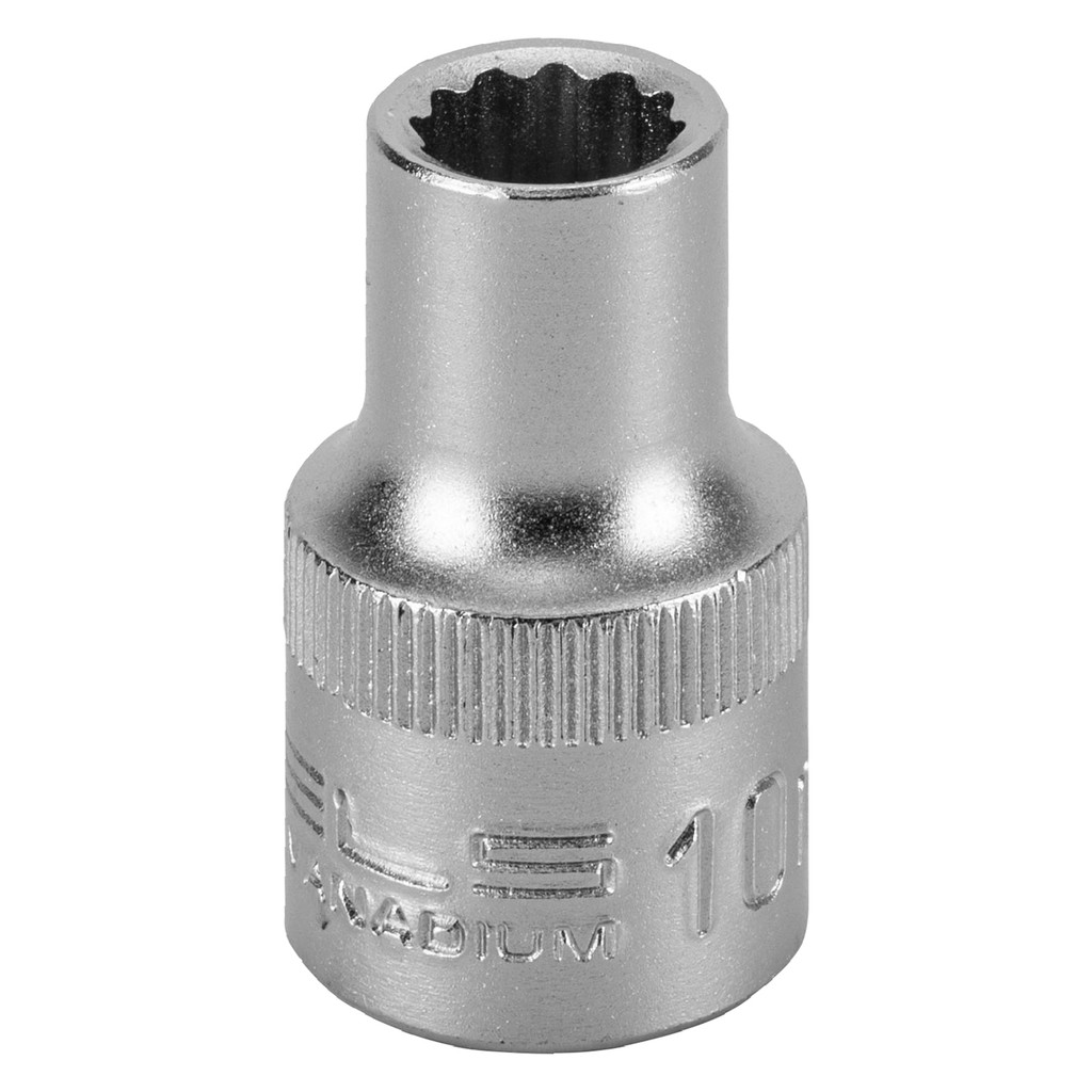 SOQUETE ESTRIADO 1/2POL CRV CLIPS PLASTICO 10MM 1PC // STELS