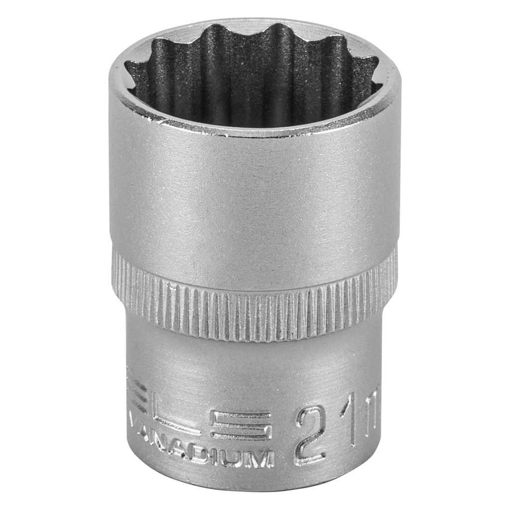 SOQUETE ESTRIADO 1/2POL CRV CLIPS PLASTICO 21MM 1PC // STELS