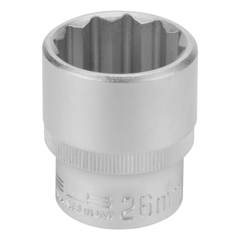 SOQUETE ESTRIADO 1/2POL CRV CLIPS PLASTICO 26MM 1PC // STELS