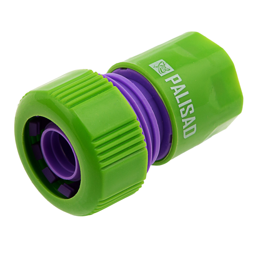 ENGATE RAPIDO PARA MANGUEIRA 3/4POL., COM PASSAGEM LIVRE, EM PLASTICO, 1PC // PALISAD