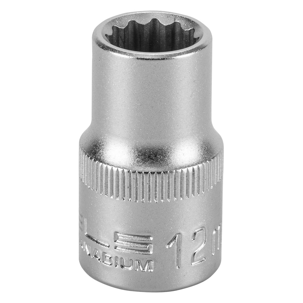 SOQUETE ESTRIADO 1/2POL CRV CLIPS PLASTICO 12MM 1PC // STELS
