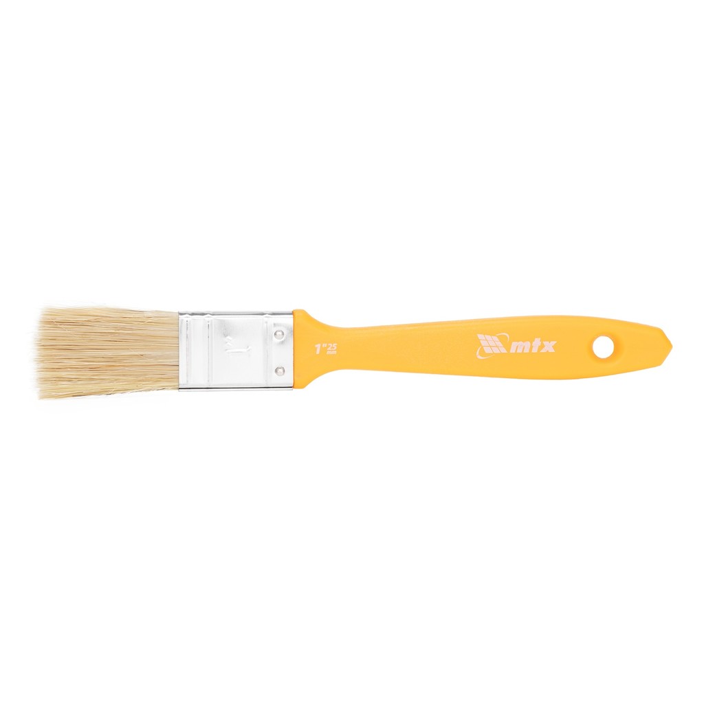 TRINCHA/PINCEL 1, PARA VERNIZ, CERDAS BRANCAS, CABO DE PLASTICO, 1PC // MTX