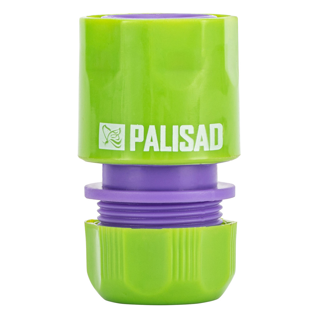 ENGATE RAPIDO PARA MANGUEIRA 1/2POL., COM PASSAGEM LIVRE, EM PLASTICO, 1PC // PALISAD