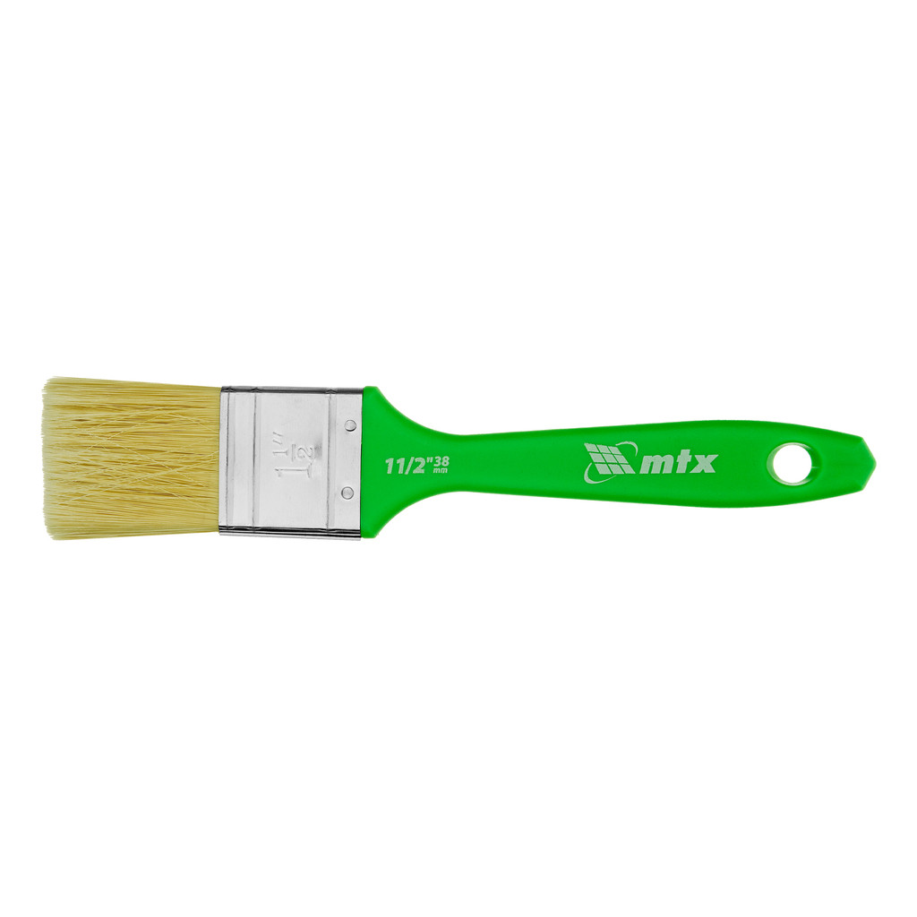 TRINCHA/PINCEL 1 1/2, PARA PINTURA MULTIUSO, CERDAS SINTETICAS, CABO DE PLASTICO, 1PC// MTX