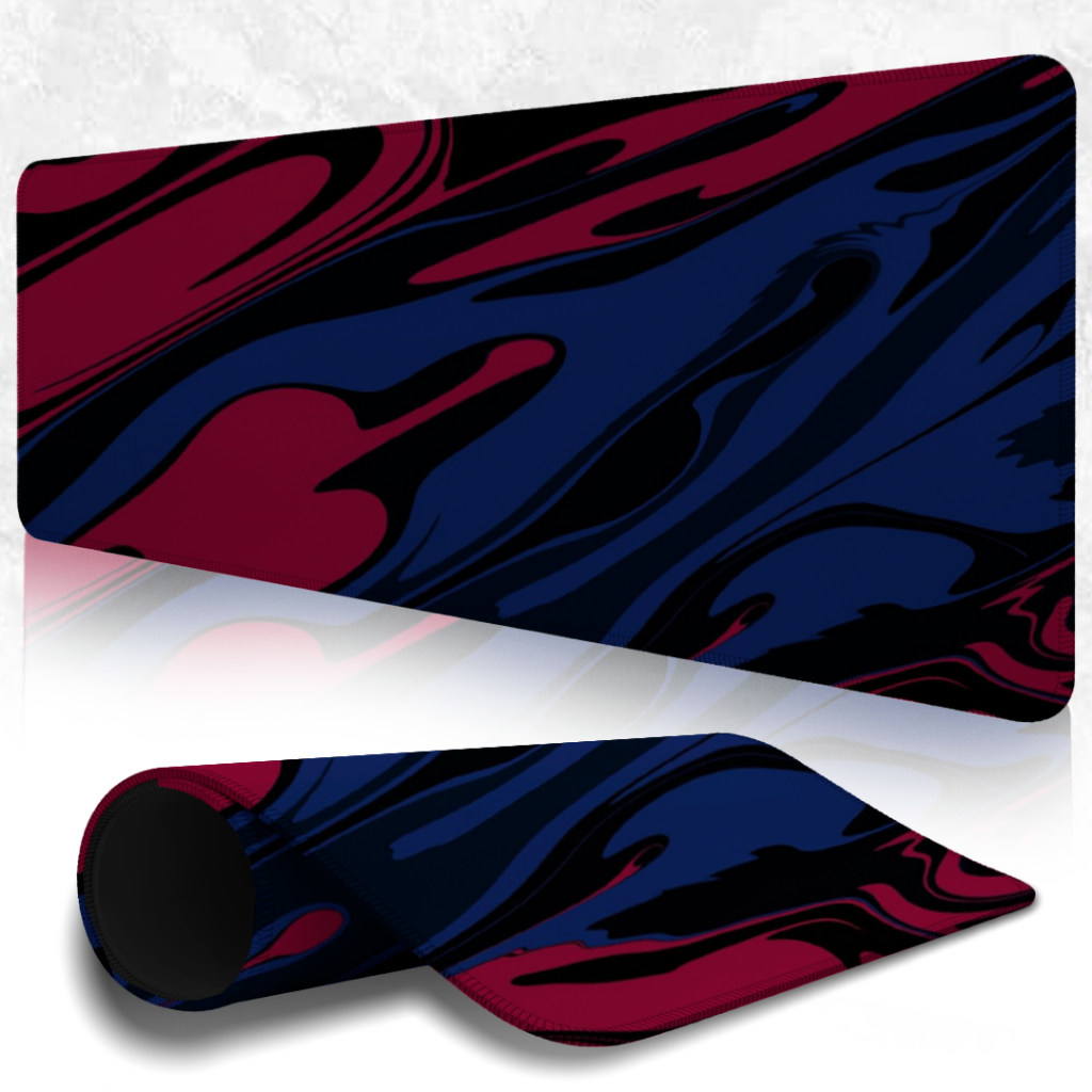 Mouse Pad Liso Macio Sem Relevo Com Base Antiderrapante E Bordas Costuradas Estampa Pink And Purple Estiloso E Detalhado