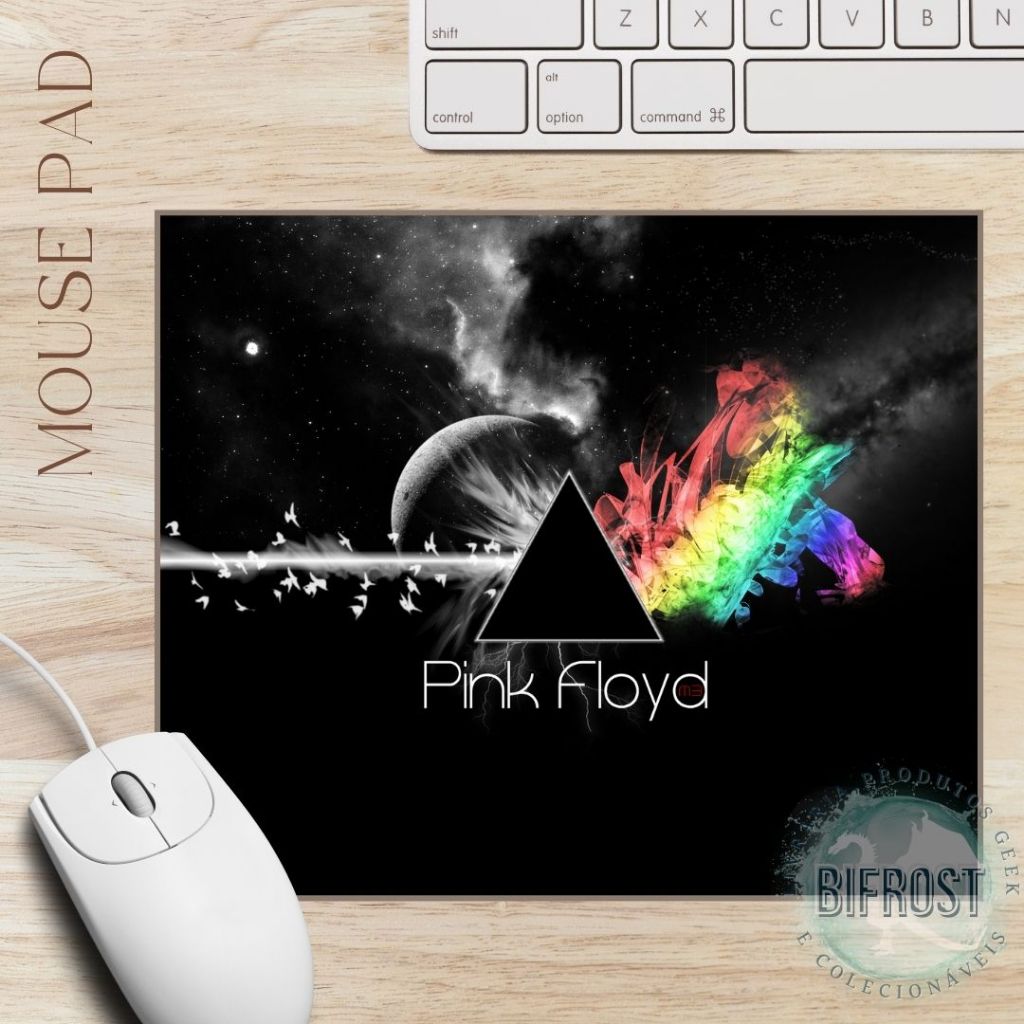 Mousepad Pink Floyd bandas internacionais rock presente colecionável Clássico