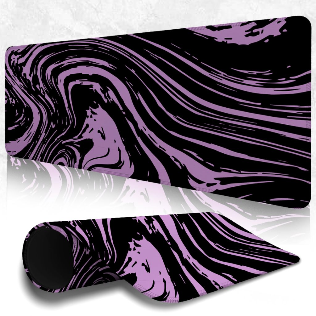 MousePad Speed Gamer Antiderrapante Bordas Costuradas Confortavel Sem Relevos Com Estampa Abstrata Acid Pink