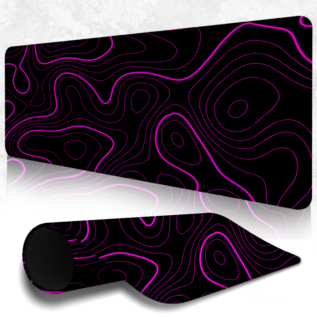 MousePad Speed Gamer Antiderrapante Bordas Costuradas Confortavel Sem Relevos Com Estampa Abstrata Stardust Pink