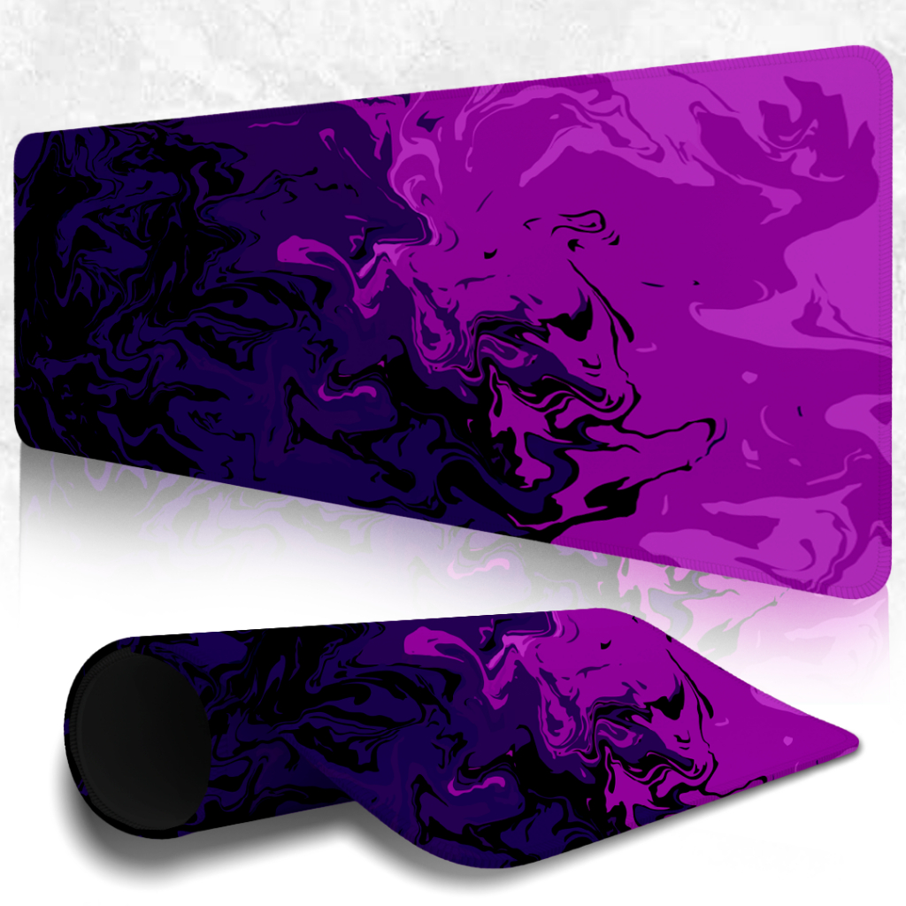 MousePad Speed Gamer Antiderrapante Bordas Costuradas Confortavel Sem Relevos Com Estampa Abstrata Pink Amethyst