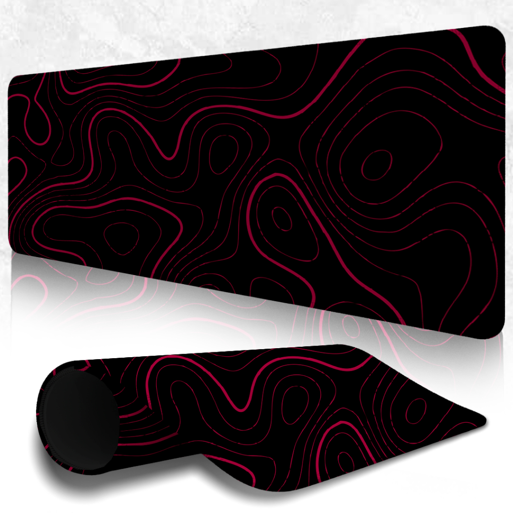 MousePad Speed Gamer Antiderrapante Bordas Costuradas Confortavel Sem Relevos Com Estampa Abstrata Pink