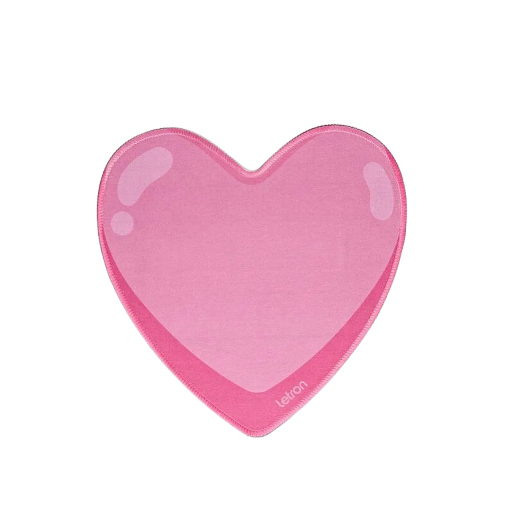 Mouse Pad Pink Vibes Coração Letron