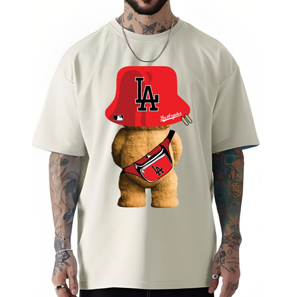 Camiseta Oversized Premium Ted L.a Streetwear Moda Urbana Camisa Algodão Lançamento Envio Rapido