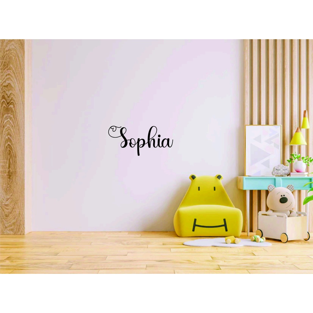 Adesivo parede decorativo nome personalizado 60cm (fonte:beauty)