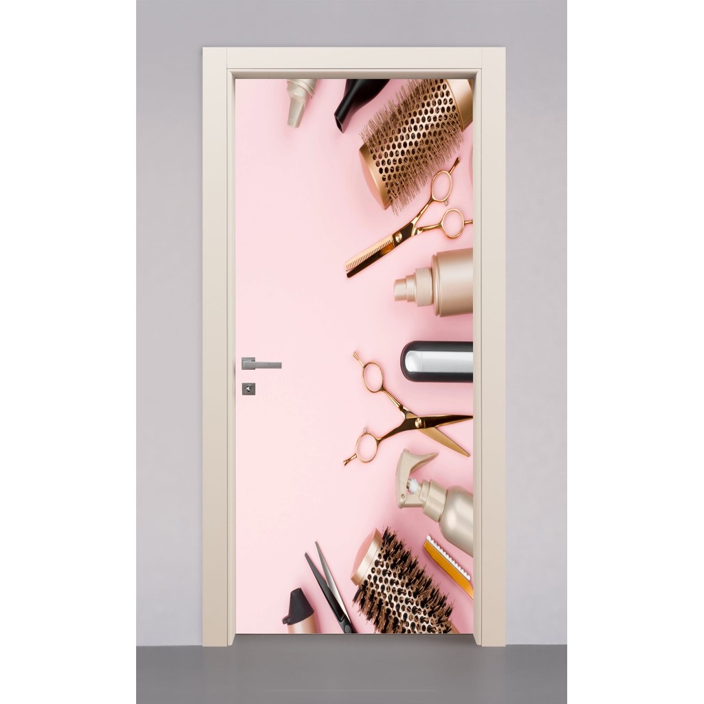 Adesivo Envelopamento Decorativo Porta Salao Beleza Beauty
