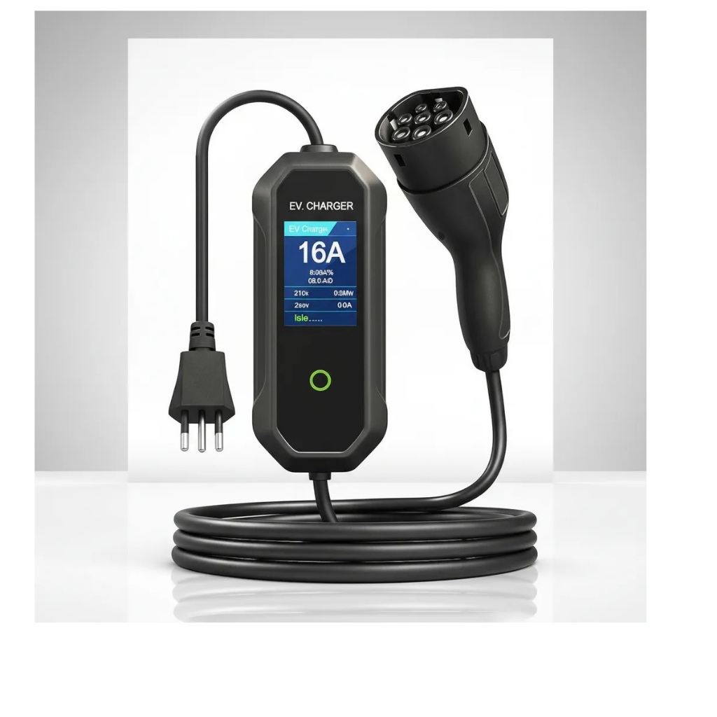 Carregador Portátil 16a 220v Wifi Aplicativo Tuya 3,5kw Ip66
