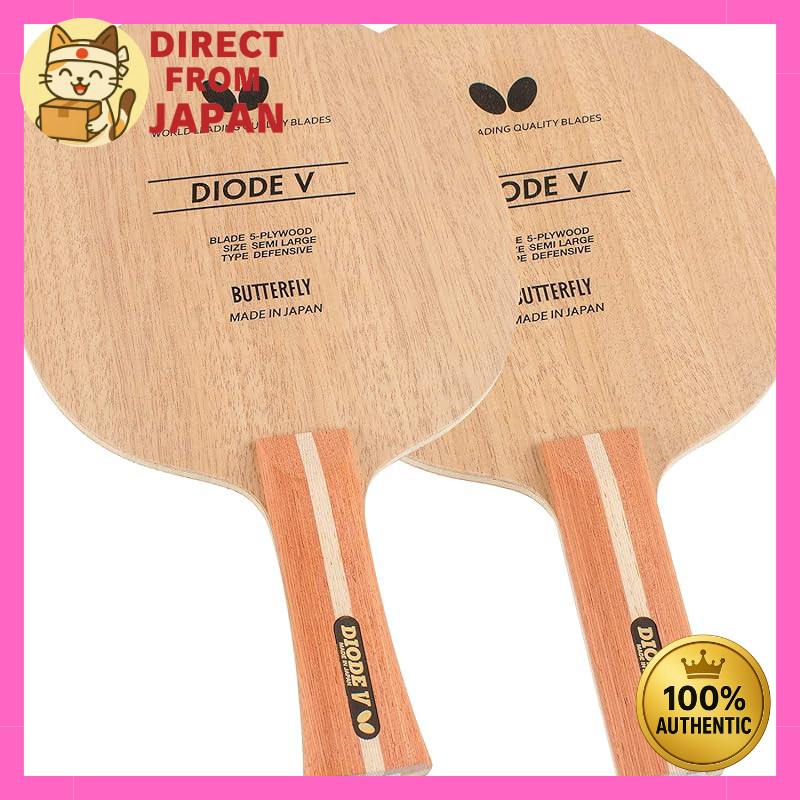 Butterfly Table Tennis Racket Diode V Shakehand Cutting Model 5-Ply Blade Straight Large Ball Compatible 36964