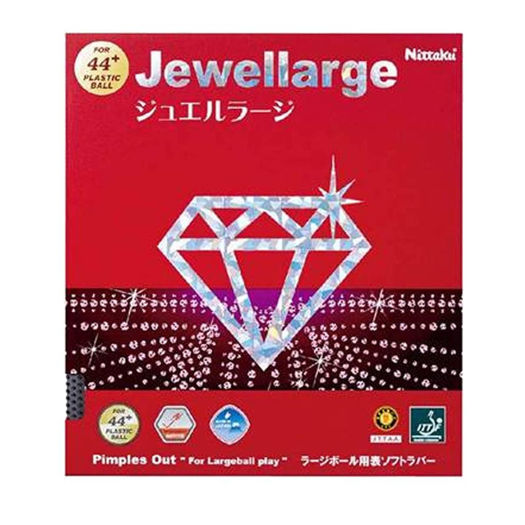 Nittaku borracha de tênis de mesa Jewel Large bola grande velocidade NR-8564 preto MAX