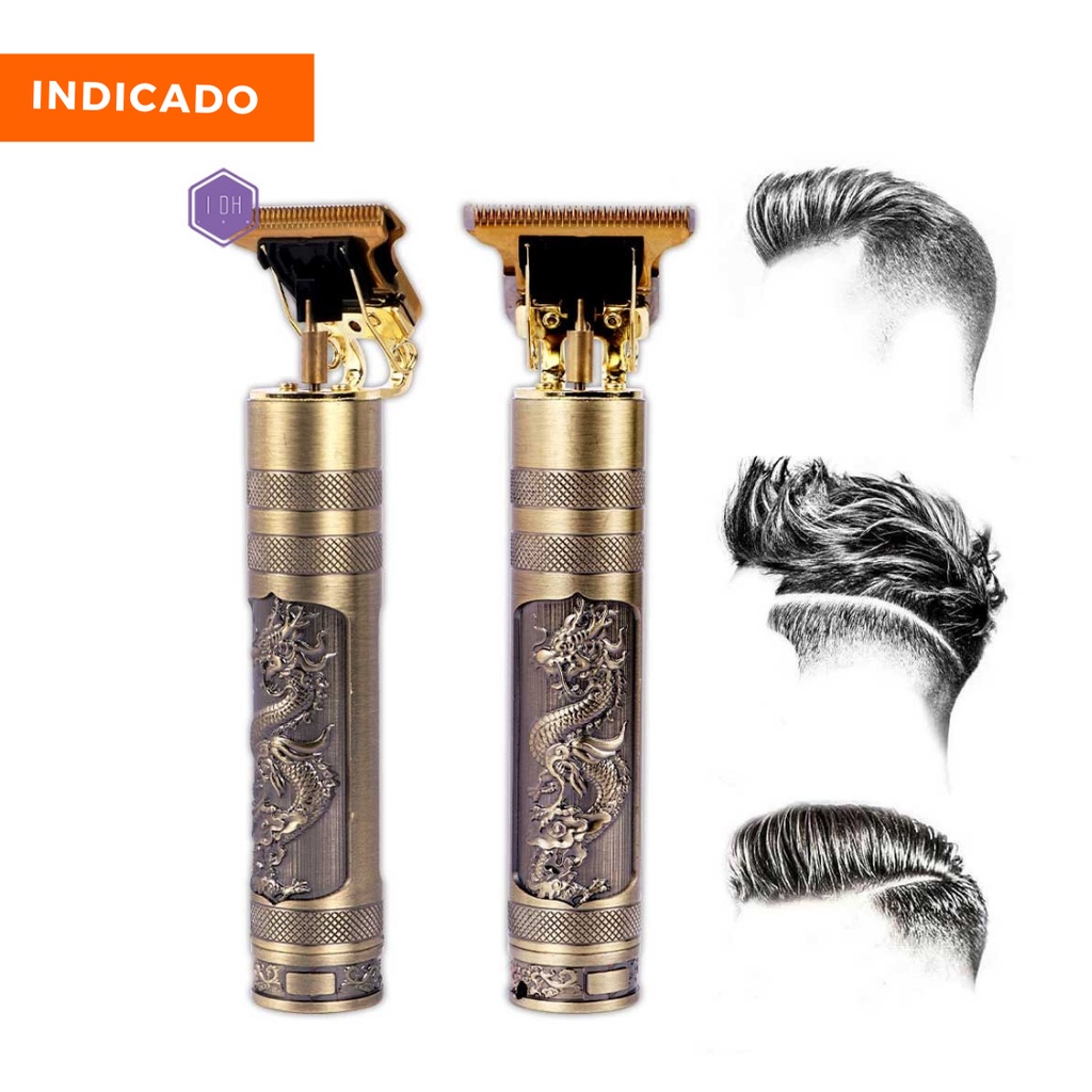 Maquina de Cortar Cabelo T9 Vintage Professional Usb Elétrica