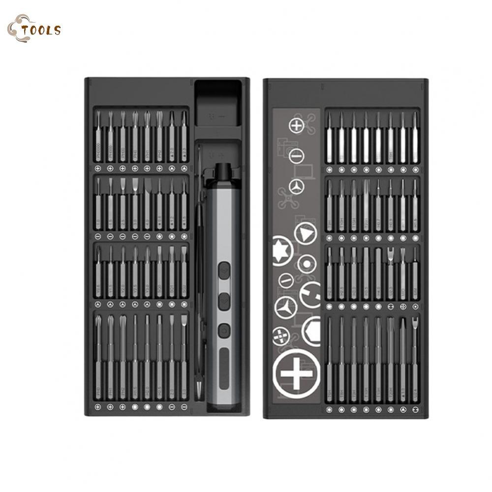 【READY STOCK】3.7V Electric Screwdriver Kit 68-in-1 with 5 Torque Settings USB-C Fast Charging-ENUS