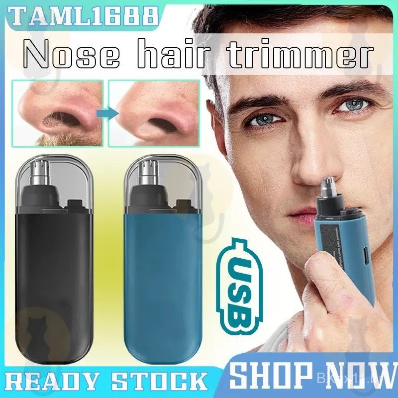 [Sg Ready Stock] Nose Hair Trimmer and Portable Electric Trimmer USB Type Convenient and fast electric